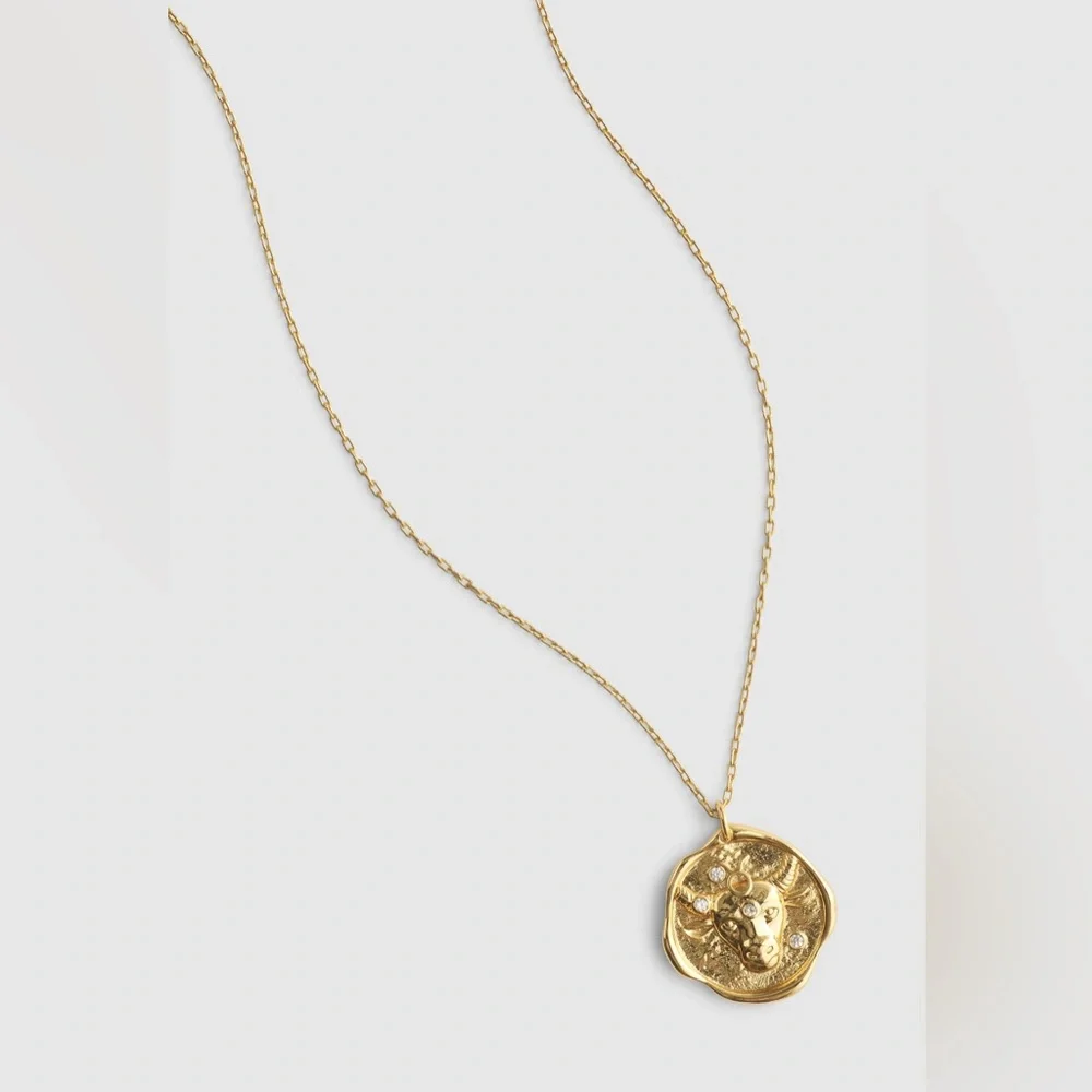 NWT MADEWELL Zodiac Taurus necklace with pendant - Picture 3 of 7